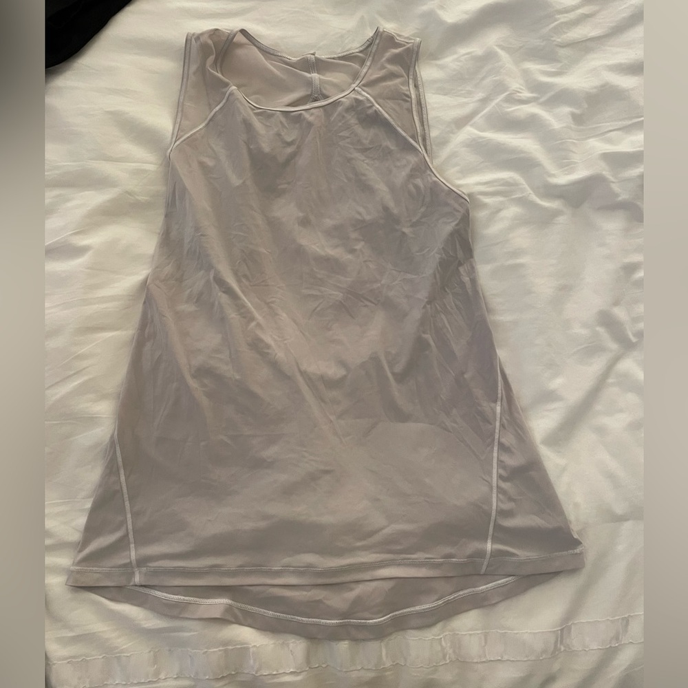 Lululemon white work out tank
